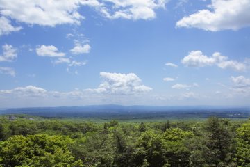 The view from the top floor on a fine day.