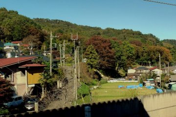 View from the Takaosanguchi station