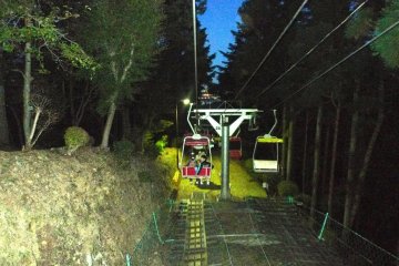 Taking the Chair Lift going down