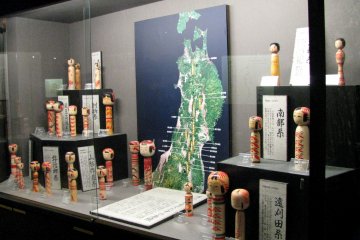 Kokeshi museum displays the local style of Kokeshi dolls