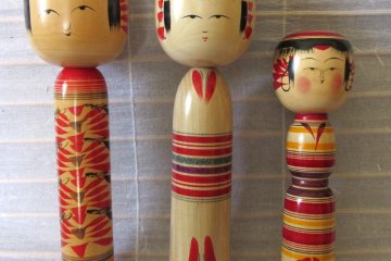 All Kokeshi dolls are different by design and have authors' signatures on bottoms