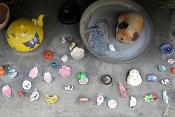Tiny ceramic decorations