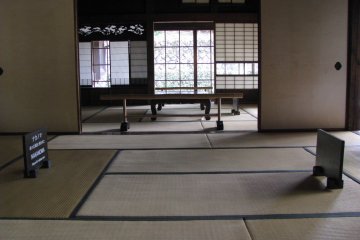 The interior of a traditional Japanese house