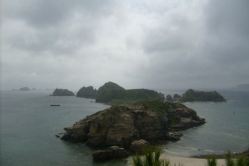 A view from Amagusuku lookout on Aka
