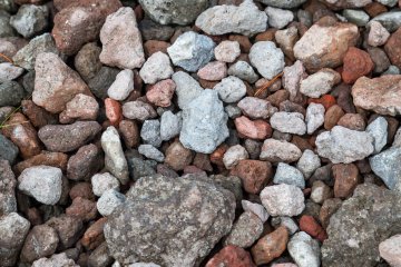 Colorful volcanic stones