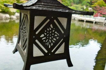 ornate lantern near the tea ceremony room