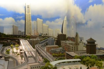 Model of the Minato Mirai skyline