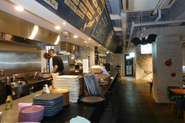 Modern kitchen with special deals for guests