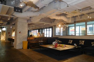 The first floor provides a perfect spot for guests to relax