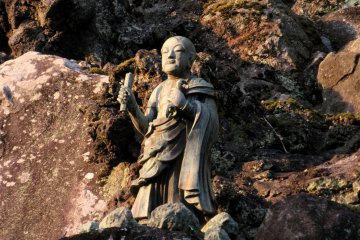 One of the Buddhist statues in rocks