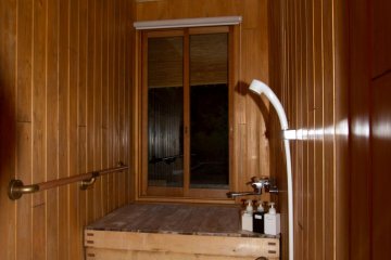 Bathroom made of wood