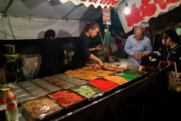 Lots of food along the way
