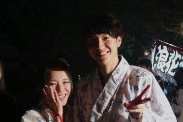 Wearing their traditional clothing to watch fireworks is a culture that some locals still practice