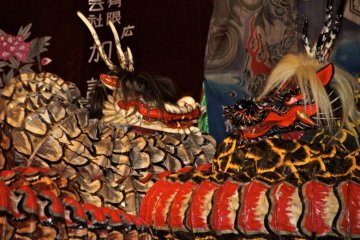 The eight-headed dragon Yamata-no-orochi is always a favorite climax.