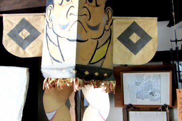 Some paper dolls are used as decorations