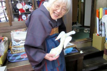 Mrs. Mimura was happy with my gift, too!