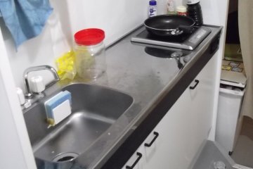 The shared kitchen