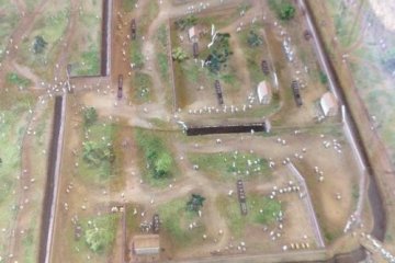 Georama showing the design of the original Sunomata castle