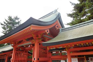 The unique sloped roofs
