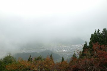 Slowly, the fog starts to disappear