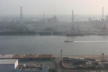 The Keiyo Industrial Zone isn't the prettiest direction to look in, but the boats are cool