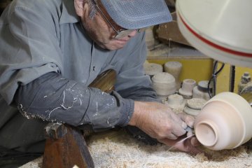 An experienced craftsman at work
