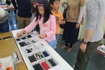 Children enjoying one of many crafting experiences
