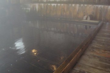 The best way to end a long day out in the snow: a long bath at the traditional Tsuta Onsen