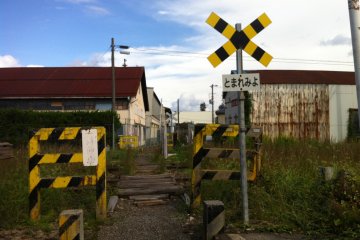 Un ancien passage à niveau