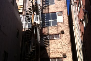 Un bâtiment qui s'abandonne au lierre; mais la qualité de mon appareil laissant à désirer on ne le voit pas très bien