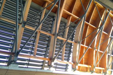 Close up of station roof