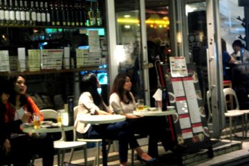 People Watching from the al fresco terrace