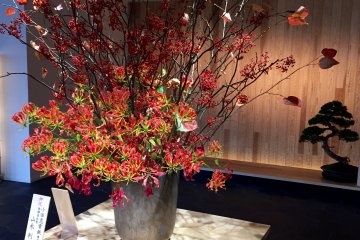 At the hotel lobby
