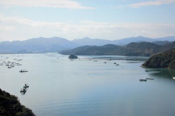 A look over the sea from the Naruto Skyline