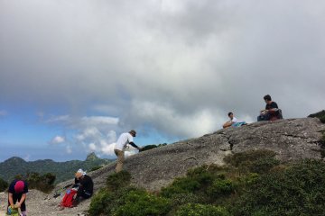 Still two hours away from the top.