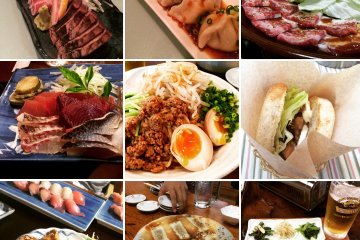 Une sélection des différents aliments que j'ai mangé à Yakushima