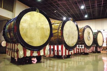 <p>A set of enormous drums call the museum home.</p>
