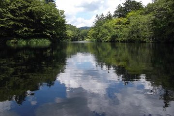 <p>Kumoba Pond, near Karuizawa station</p>