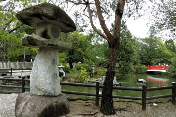 Impressive stone lantern