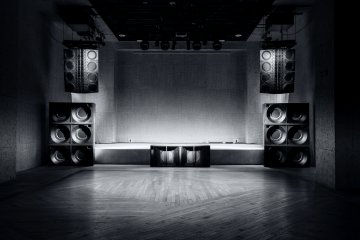 Part of Vent's intricate sound system