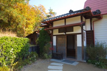 The entrance to the house