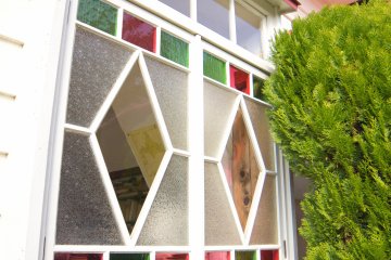 The gorgeous stained glass windows