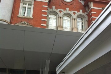 Closer look at the beautifully detailed windows and architecture