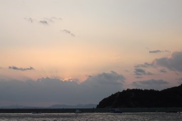 Dusk at the harbour