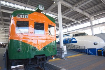 Trains are already greeting you as soon as you enter into the museum
