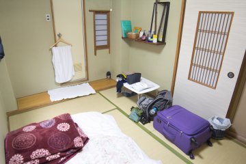 More than enough space to sort out your luggage and organise yourself