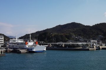 The ferryport at Miyanoura