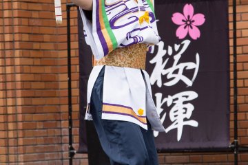 Eisa performer in Okinawa