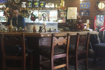 Inside the quaint shop