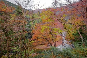 Walking parallel to the river Tsukikawa which runs through the heart of this gorge